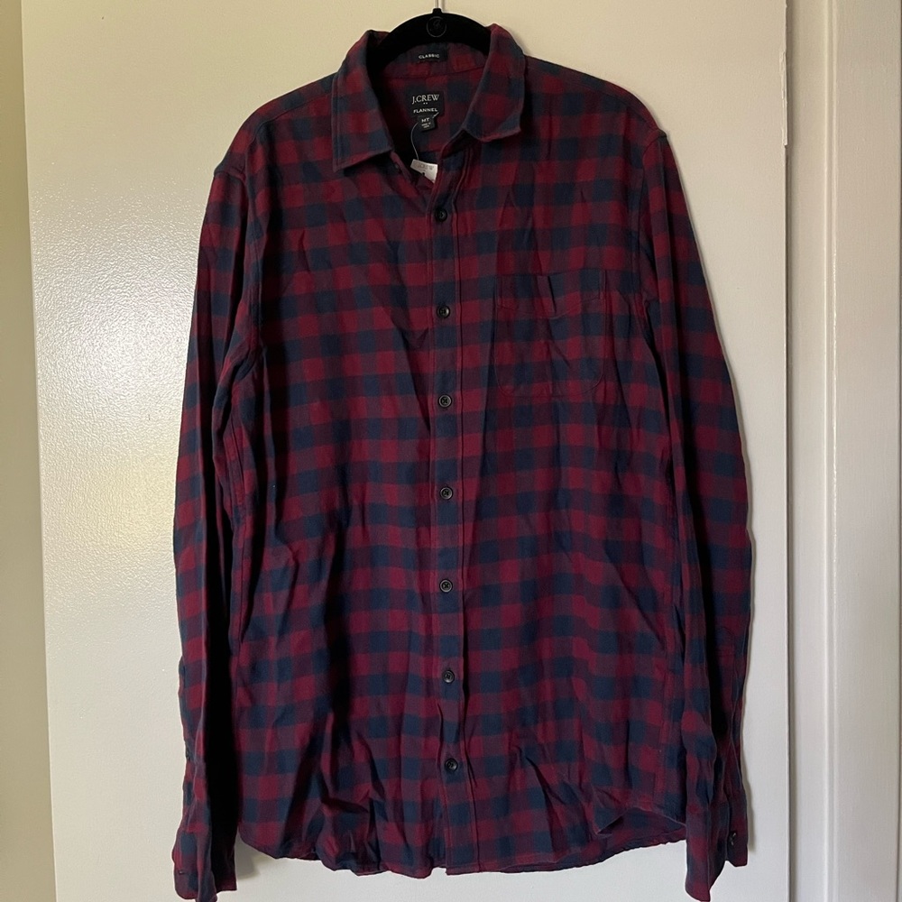 Men’s J.Crew Buffalo Check Flannel Shirt